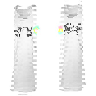 Ghana Brazil Flag Ghanaian Brazilian Heartbeat Unisex Tank Top - Thegiftio