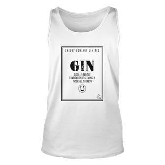 Gin For Eradication Of Seemingly Incurable Sadness Men Women Tank Top Graphic Print Unisex - Thegiftio UK