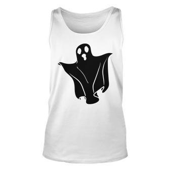Halloween Creepy Ghost Black Design For You Men Women Tank Top Graphic Print Unisex - Seseable