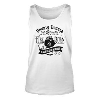 Halloween Double Double Toil And Trouble Men Women Tank Top Graphic Print Unisex - Seseable