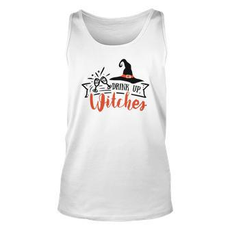 Halloween Drink Up Witches Black Version Men Women Tank Top Graphic Print Unisex - Seseable