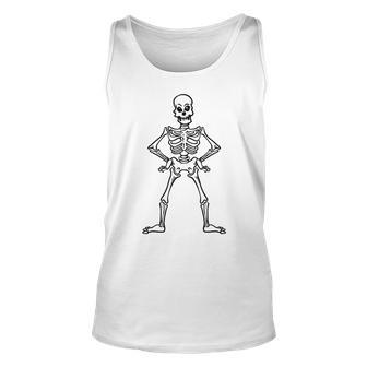 Halloween Funny Skeleton Black Custom For You Men Women Tank Top Graphic Print Unisex - Seseable