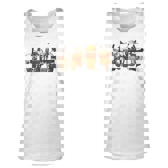 Halloween Goth Girl Coffee Pumpkin Spice Latte Iced Autumn Unisex Tank Top - Thegiftio