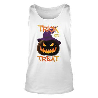 Halloween Pumpkin Trick Or Treat Costume Fancy Dress Men Women Tank Top Graphic Print Unisex - Thegiftio UK