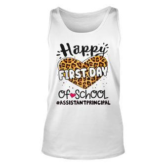 Happy First Day Of School Assistant Principal Back 100 Days Unisex Tank Top - Thegiftio UK