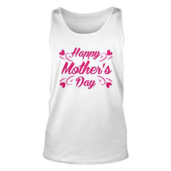 Happy Mothers Day Hearts Gift Tshirt Unisex Tank Top - Monsterry