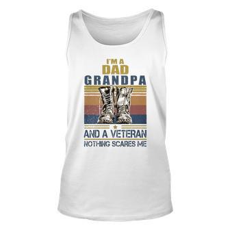 I Am A Dad Grandpa Veteran V2 Unisex Tank Top - Monsterry DE