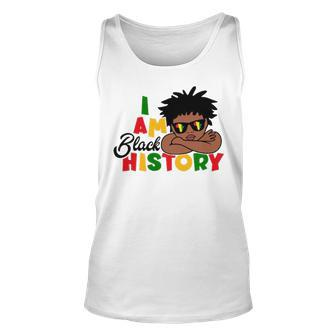 I Am Black History For Kids Boys Black History Month Unisex Tank Top - Thegiftio UK