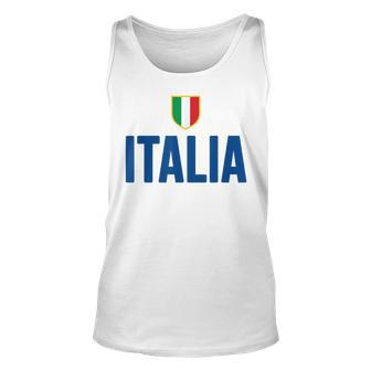 Italia Italy Italian Flag Men Women Tank Top Graphic Print Unisex - Thegiftio UK