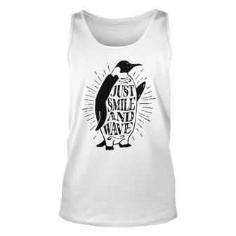 Just Smile And Wave V3 Unisex Tank Top - Seseable