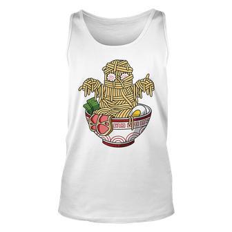 Kawaii Japanese Anime Halloween Monster Ramen Food Lovers Men Women Tank Top Graphic Print Unisex - Thegiftio UK