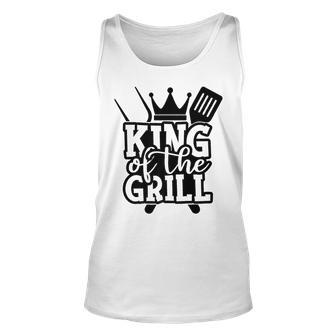 King Grill Grilling Gift Barbecue Fathers Day Dad Bbq V2 Unisex Tank Top - Seseable