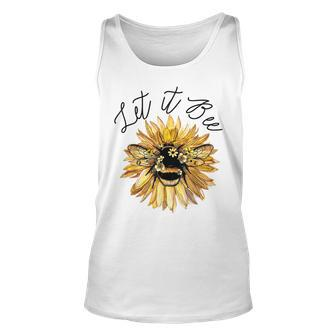 Let It Be Bee Sunflower For Women Summer Tops Unisex Tank Top - Thegiftio UK