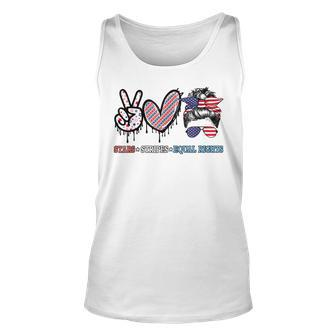 Messy Bun Stars Stripes Equal Rights 4Th July Womens Rights Unisex Tank Top - Seseable