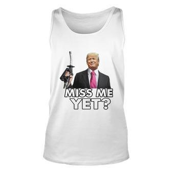 Miss Me Yet Funny Trump Gas Pump Gas Prices Tshirt Unisex Tank Top - Monsterry