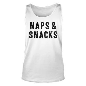Naps And Snacks Unisex Tank Top - Seseable