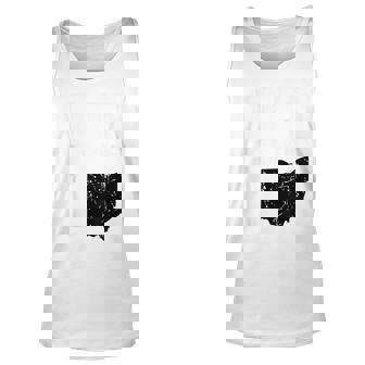 Ohio Map Oh Home Shape United States Vintage Grunge Men Women Tank Top Graphic Print Unisex - Thegiftio