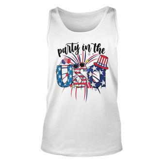 Party In The Usa 4Th Of July Day Patriotic Firework Unisex Tank Top - Seseable