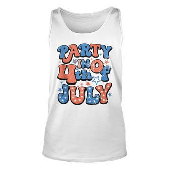 Party In The Usa Fourth Of July 4Th Of July Vintage Unisex Tank Top - Seseable
