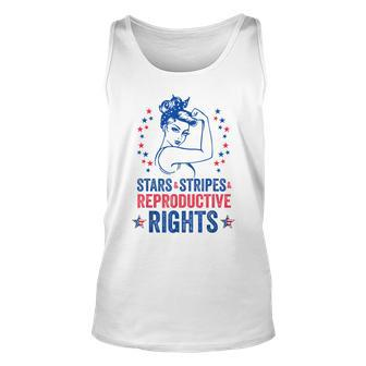 Patriotic 4Th Of July Stars Stripes Reproductive Right Unisex Tank Top - Seseable