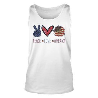 Peace Love America V3 Unisex Tank Top - Monsterry CA