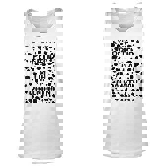 Pretend Im A Dalmatian Costume For Women Funny Halloween Men Women Tank Top Graphic Print Unisex - Thegiftio