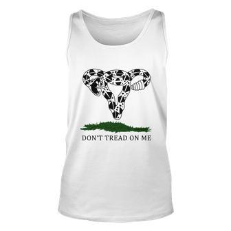 Pro Choice Pro Abortion Don’T Tread On Me Uterus Reproductive Rights Unisex Tank Top - Monsterry