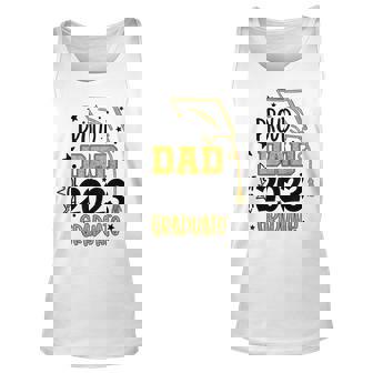 Proud Dad Of A Senior 2023 Graduate Class Of 2023 Graduation Unisex Tank Top - Thegiftio UK