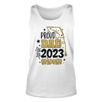 Proud Dad Of A Senior 2023 Graduate Class Of 2023 Graduation Unisex Tank Top - Thegiftio UK