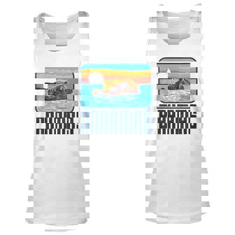 Retro Bahamas Swimming Pig Funny Vintage Feral Hog Beach Men Women Tank Top Graphic Print Unisex - Thegiftio UK