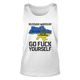Russian Warship Go F Yourself Russian Warship Go Fuck Yourself Tshirt Unisex Tank Top - Monsterry CA