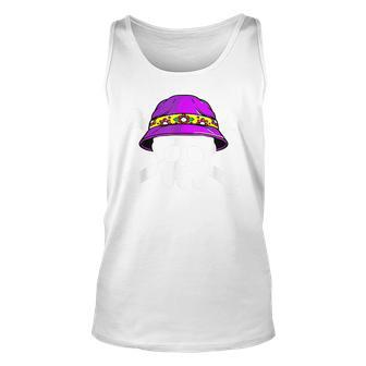 Skull Crossbones Freebooter Pirate With Bucket Hat Men Women Tank Top Graphic Print Unisex - Thegiftio UK