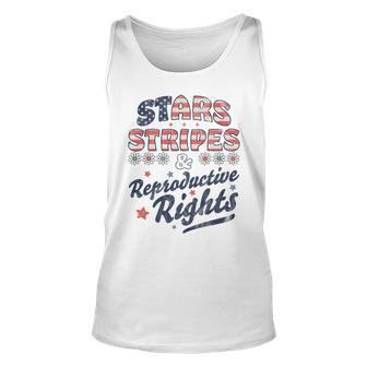 Stars Stripes Reproductive Rights Patriotic 4Th Of July Cute Unisex Tank Top - Seseable
