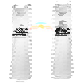 Tennessee Retro Vintage Sunset Mountain Tennessee Lovers Unisex Tank Top | Mazezy