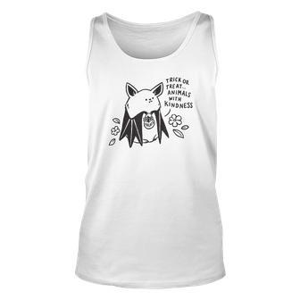 Trick Or Treat Animals With Kindness Halloween Costume Unisex Tank Top - Seseable