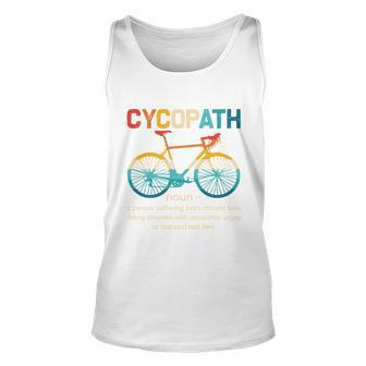 Vintage Bicycle Cycopath Gift For Cyclists Unisex Tank Top - Monsterry AU