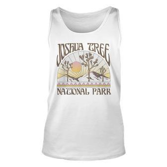 Vintage Joshua Tree National Park Retro Outdoor Camping Hike Unisex Tank Top - Seseable