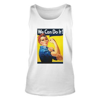 We Can Do It Rosie The Riveter Feminist Unisex Tank Top - Monsterry DE