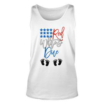 Womens 4Th Of July Pregnancy Announcement Pregnant With Twins Unisex Tank Top - Seseable