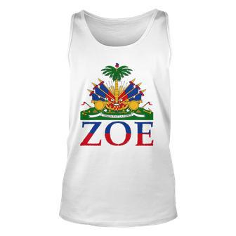 Zoe Cute Haiti Honored Flag Day Gift V2 Men Women Tank Top Graphic Print Unisex - Thegiftio UK