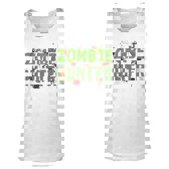 Zombie Hunter Halloween Deadly Deer Hunting Gift Men Women Tank Top Graphic Print Unisex - Thegiftio