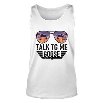 Talk To Me Goose Unisex Tank Top - Monsterry