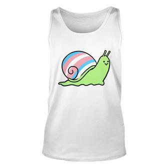 Trans Pride Snail Transgender Gift Unisex Tank Top - Monsterry UK