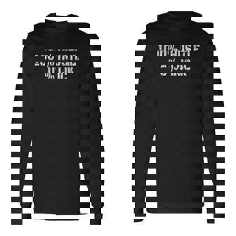 100 Hustle 0 Luck Entrepreneur Hustler Long Sleeve T-Shirt T-Shirt | Mazezy