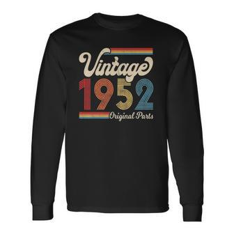 1952 Vintage 1952 Birthday Born Made 1952 Long Sleeve T-Shirt | Mazezy