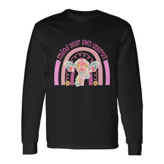 1973 Pro Roe Rainbow Mind You Own Uterus Rights Long Sleeve T-Shirt - Monsterry
