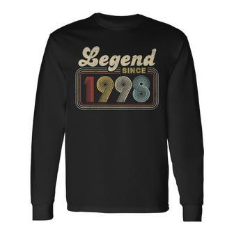 24 Years Old 24Th Birthday Decoration Legend Since 1998 Long Sleeve T-Shirt - Seseable