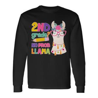 2Nd Grade No Prob Llama Long Sleeve T-Shirt - Monsterry DE