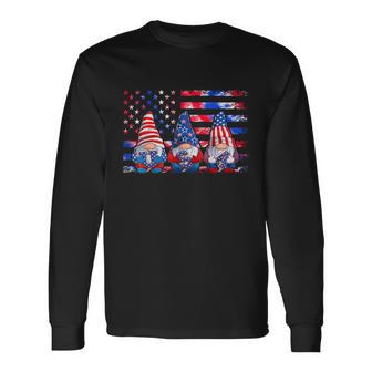 4Th Of July 2022 Patriotic Gnomes American Usa Long Sleeve T-Shirt - Monsterry AU