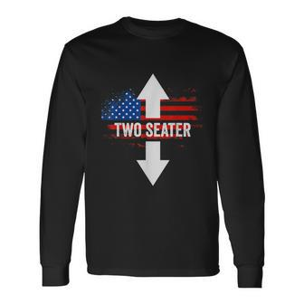 4Th Of July Dirty For Men Adult Humor Two Seater Tshirt Long Sleeve T-Shirt - Monsterry
